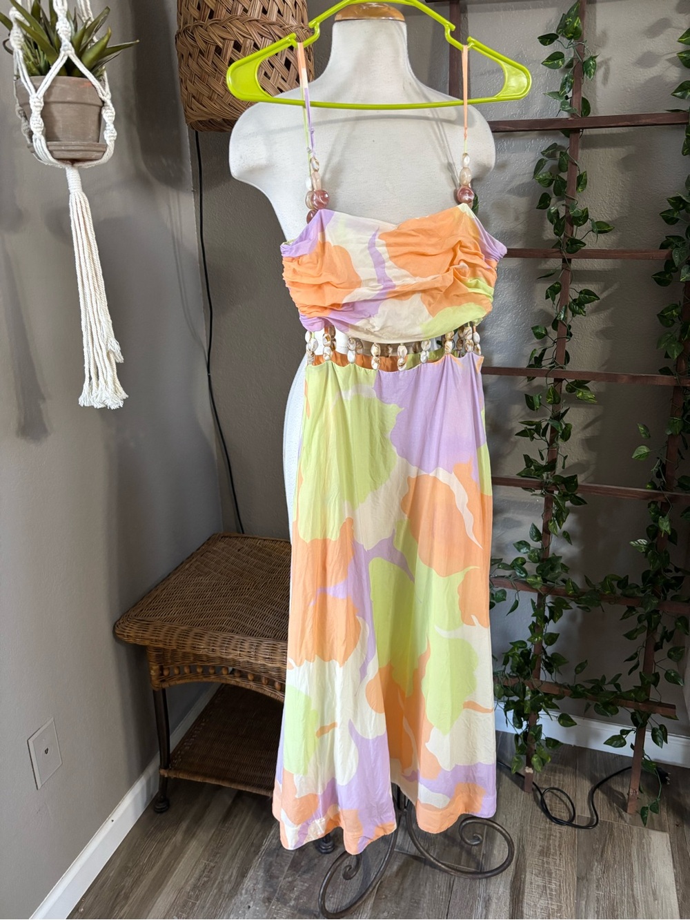 AMUR Georgie Beaded Waist Midi dress - Picture 6 of 16